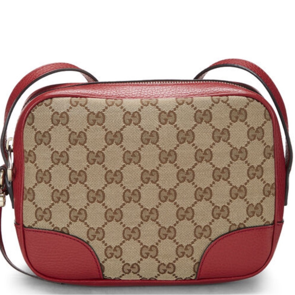 Gucci Bree Canvas Handbag - Red